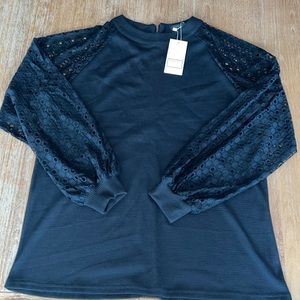 Miholl blouse. Size L. Black. NWT.
